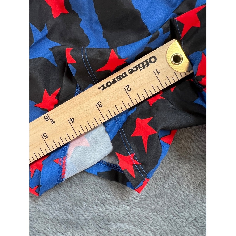 Nike Dri-Fit Running Shorts Womens 2X Black Red 10K American Stars & Stripes - Picture 6 of 10